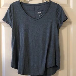 Loft vintage soft blue shirt sleeve tee